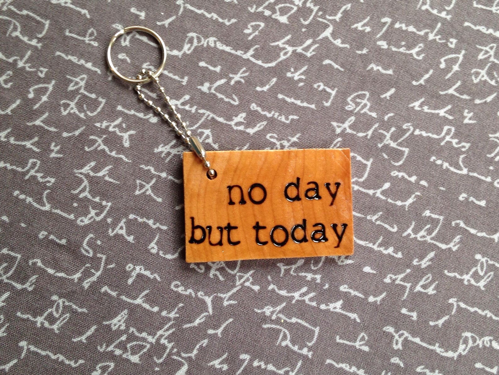 Rent Musical Quotes Keychain Wood Keychain Rent Gift Etsy