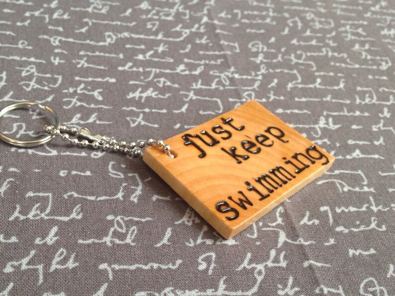 Disney Quotes Keychain Wood Keychain Disney Keychain Gift | Etsy