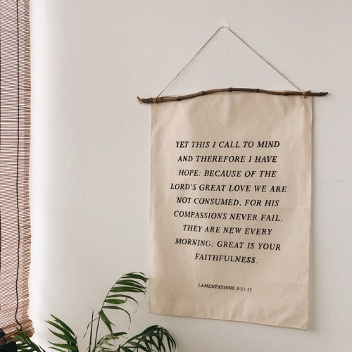 Personalized Modern Name Hanging Wall Canvas Banner and Wall Etsy