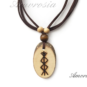 Viking Necklace - Viking Jewelry - Norse Pendant - Norse Jewelry - Protection Necklace - Futhark Runes - Luck and Prosperity - Amulet - Odin