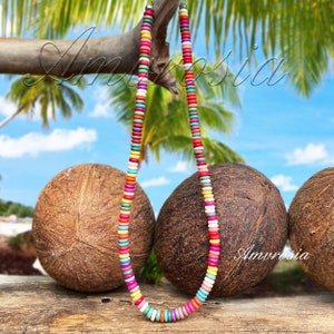 Surfer Necklace - Mens Beaded Necklace - Surf Choker - Necklaces For Women - Boho Jewelry - Turquoise Necklace - Minimalist Necklace - Beach