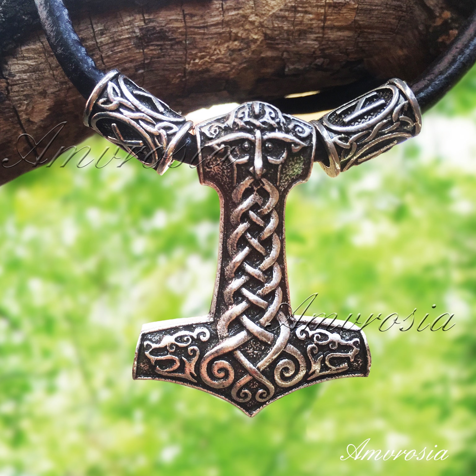 Odin Viking Nordic Thor Pendant Runes Necklace Metal Chain Gift Colour Silver