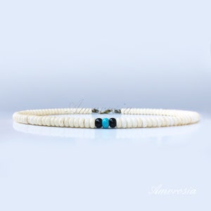 Surfer Necklace - Men Necklace - Surfer Style Men's Necklace - Surf Jewelry - Mens Beaded Necklace - Turquoise Necklace - Boho - Tribal