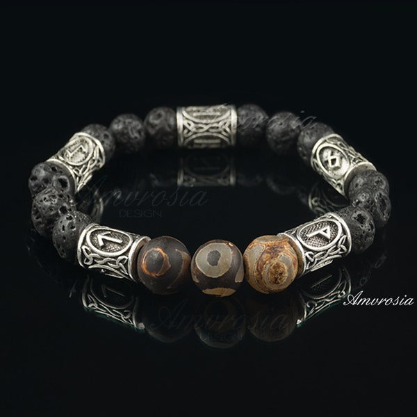 Viking Bracelet - Norse Jewelry - Rune Bracelet - Viking Jewelry - Norse Bracelet - Protection Bracelet - Odin - Asatru - Valentine's day