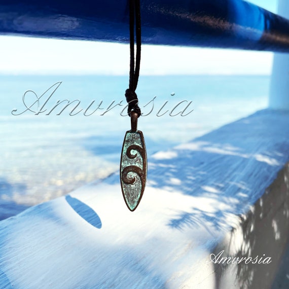 Surfboard Pendant - Surfer Necklace - Minimalist Choker