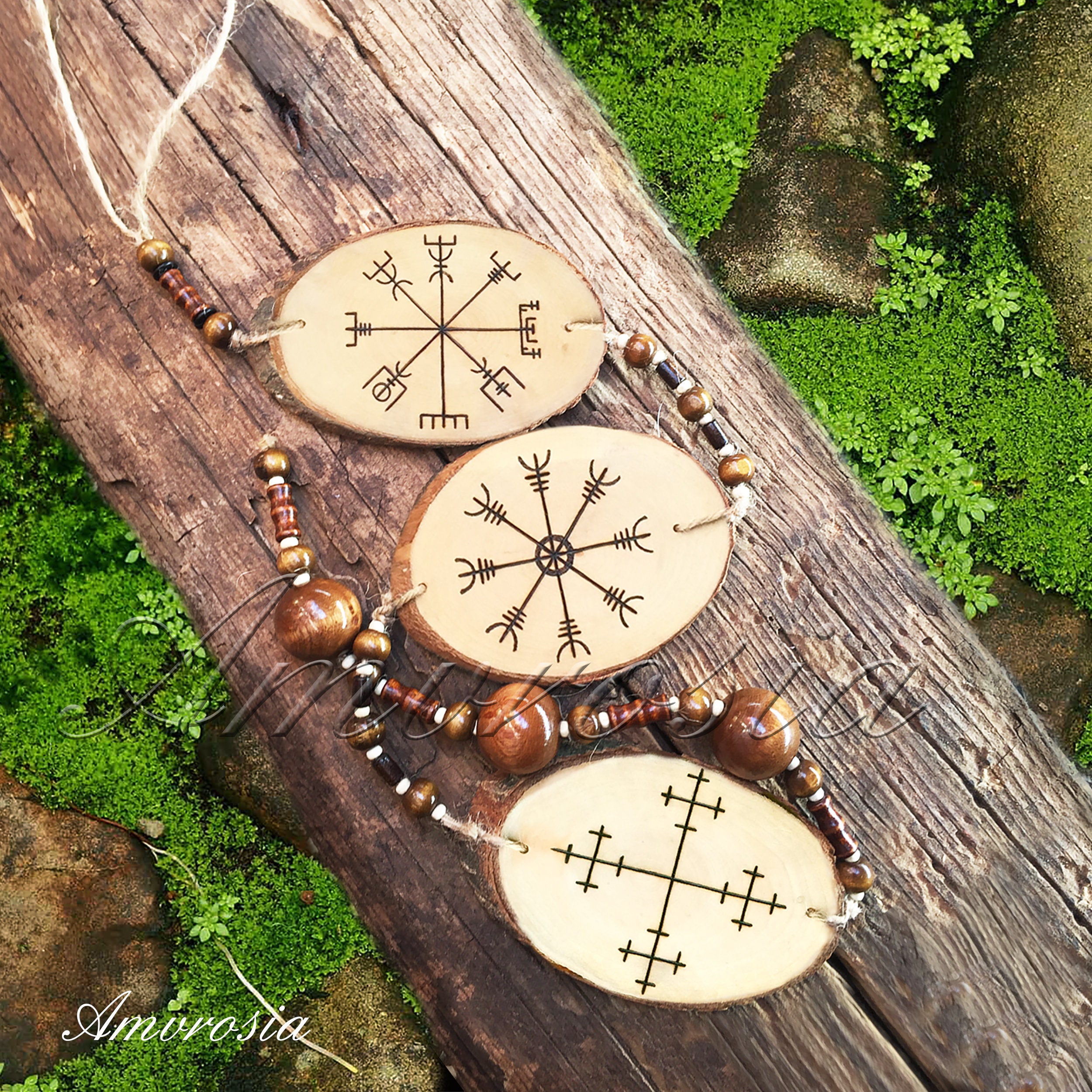 Icelandic Magical Staves Home Protection Amulet Bind Rune | Etsy