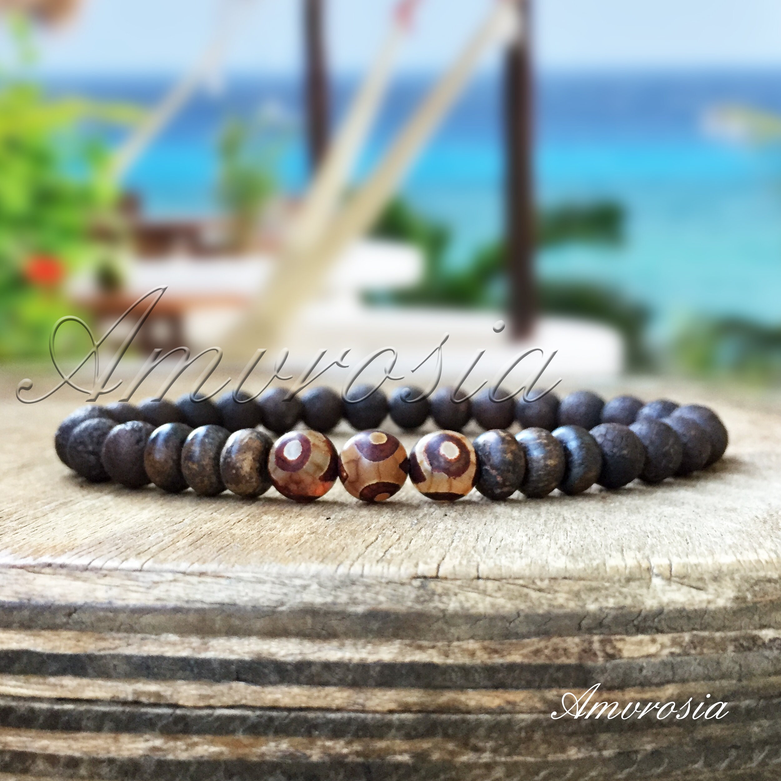 送料税込【King Ice】AUSPICIOUS BUDDHA BRACELET SET BY MARZ♪ Red Three Kings All Weather Bangles Bracelets | BuDhaGirl