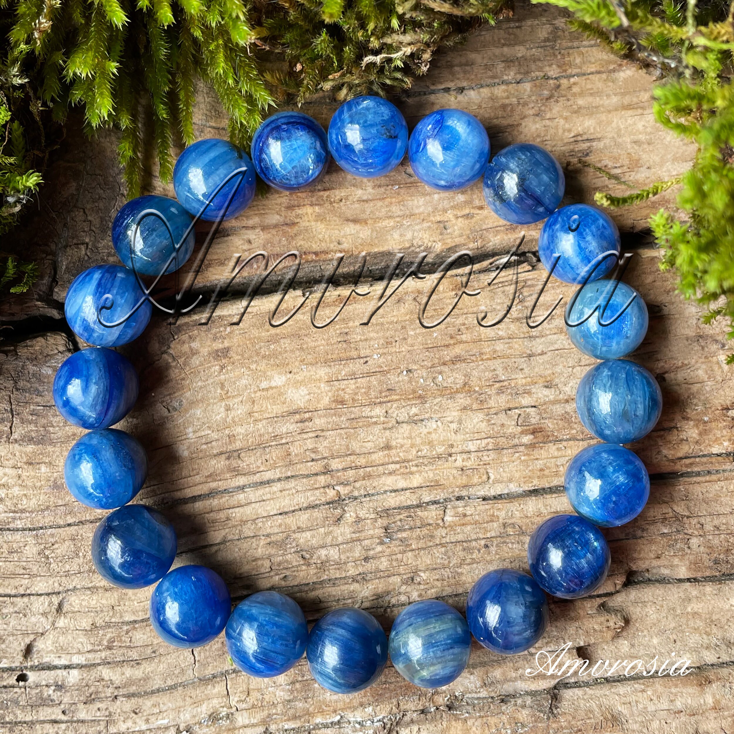 AAA Kyanite Bracelet, Kyanite Jewelry, Kyanite Bracelet, 10mm Kyanite Bracelet, Natural Kyanite, Men's Bracelet, Women's hot Bracelet, Yoga