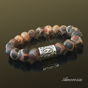 Wikinger Armband - Schutz Armband mit Futhark Runen - Nordischer Schmuck - Wikinger Schmuck - Wikinger Armband - Schutz Amulett