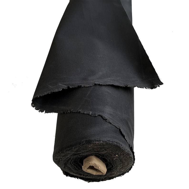 17.5OZ Black Waxed Cotton Canvas Fabric Heavy UK Made Etsy UK