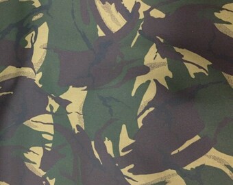 8oz Waxed Cotton Fabric Camouflage Print Marine Oilskin Outdoor Jacket Clothing Dress