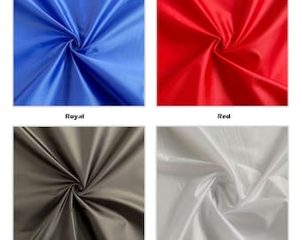 2oz Ripstop Waterproof Fabric - 100% Polyester 60 GSM Ideal for Pet Bed Covers Tent - Water Resistant Light Weight Rip-Stop Fabric Material