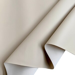 Marine Vinyl Fabric - Leatherette Material UV Boats Leatherette Material - Upholstery Cloth Covers Waterproof Automotive Cars by the meter Ivory