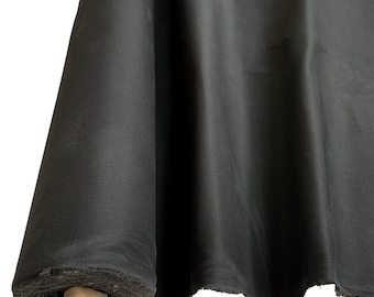 17.5OZ Tissu en toile de coton ciré noir - Heavy UK Made Respirant Marine 150cm - Camping Luggage Pet Bedding Heavy Duty Strong