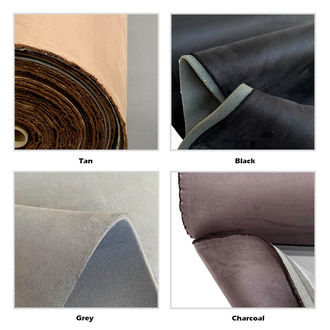 5mm Foam Backed Suede Fabric Upholstery Scrim Foam Saddlery Equestrian