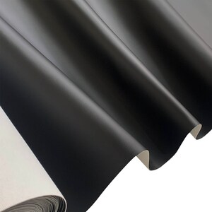 Marine Vinyl Fabric - Leatherette Material UV Boats Leatherette Material - Upholstery Cloth Covers Waterproof Automotive Cars by the meter Black