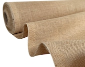 Natural Colour Hessian Fabric - 100CM Width Fire Retardant Notice Boards Displays Craft - Table Runners Wall Coverings Jute Burlap Material