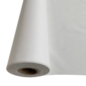Fire Retardant Upholstery Base Lining Fabric / COROVIN 70g Beds Sofas Headboards – Spunbond Cloth Breathable – Automotive – Medical White