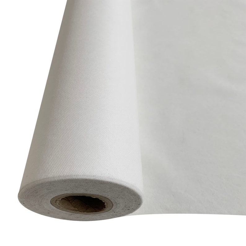 Fire Retardant Upholstery Base Lining Fabric / COROVIN 70g Beds Sofas Headboards – Spunbond Cloth Breathable – Automotive – Medical White