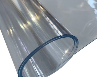 Clear Transparent PVC Fabric 0.125MM 0.50MM 0.75MM Waterproof UV Fire Retardant