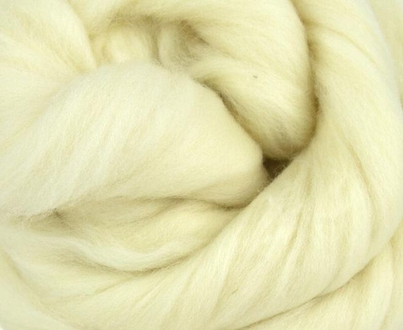 Natural Blonde White Merino Wool Roving / Tops 50g. Great Etsy UK