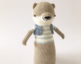 Otter crocheted cuddly toy