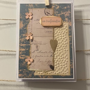 Glückwunschkarte zur Konfirmation, Segenswünsche, Kirche, liebe Wünsche, Grußkarte, Artikelnummer 2592