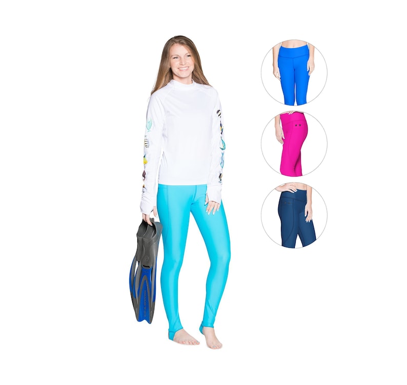 Snorkel Stirrup Swim Legging UPF 50 Sun Protection Swimwear Etsy