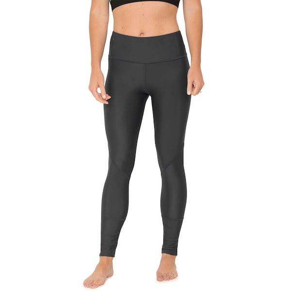 Womens Swim Legging | UPF 50+ Sun Protection Swimwear Tight | Reef Safe | Made in USA | Black