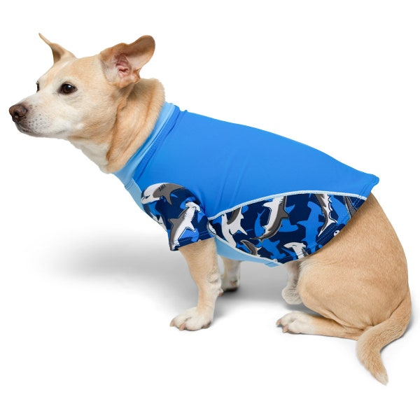 Dog Sun Shirt | UPF 50+ Sun Protection Rash Guard T-Shirt | Reef Safe | Made in USA | Surf