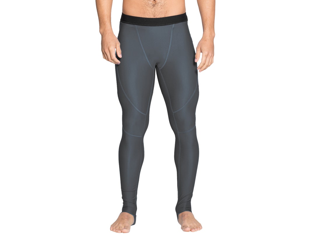 Mens Swim Legging Snorkel Stirrup Swim Tights UPF 50 Sun Protection