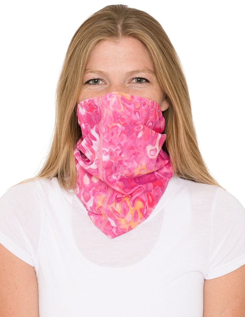 Neck Gaiter Bandana, Balaclava, Headband, Face Mask UPF 50 Sun Protection Made in USA Washable, Reusable image 2