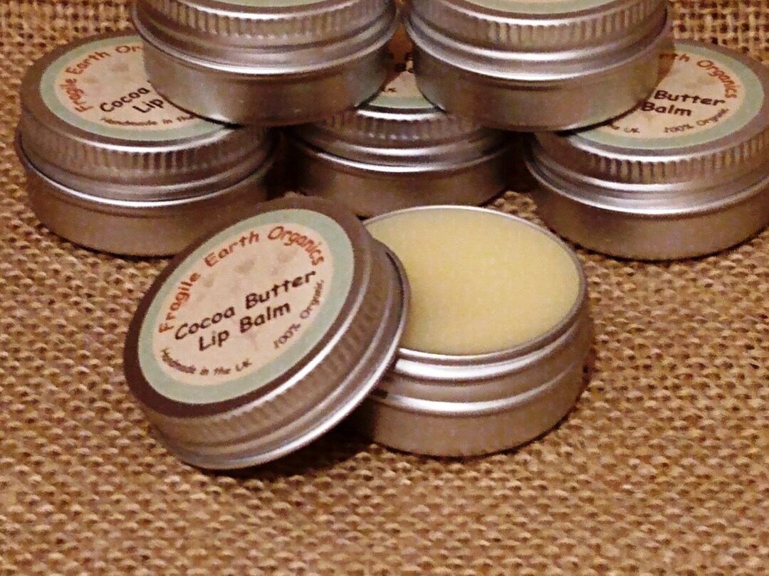Organic Cocoa Butter Lip Balm Etsy