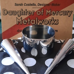 STAINLESS STEEL Extra Large Hair Cuffs! For braids/dreadlocks 30mm and up. Viking jewelry, loc jewelry, goth, biker, hair spike, braid bead