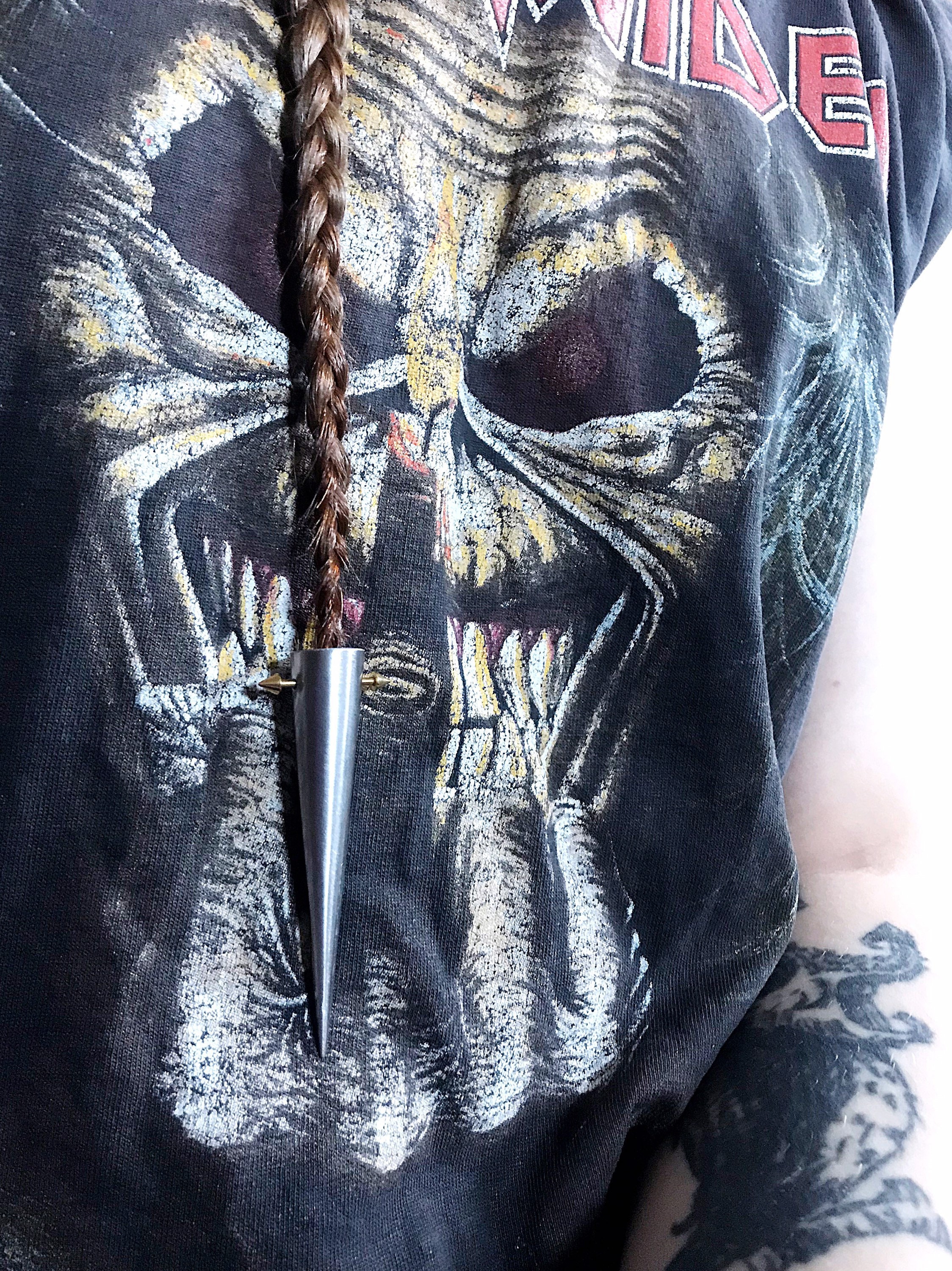 Steel Hair Spike Unique Braid Accessory Viking Hair Jewelry - Etsy