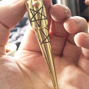 Pentagram Charm for Hair Spikes! Witch kit, witchy jewelry, goth jewelry, viking hair, loc jewelry, dread bead, hair accessory, hippy hair