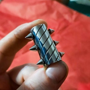 Stainless Steel Braid Cuff: Handmade Hair/Beard Bead for braids, locs, dreadlocks