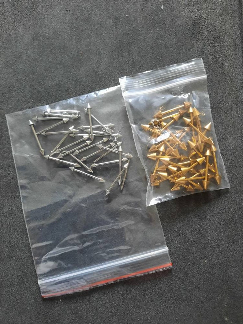 Spares Single Spare standard length 16mm retainer bars with balls or cones for hair jewellery. NOT FOR PIERCINGS image 2