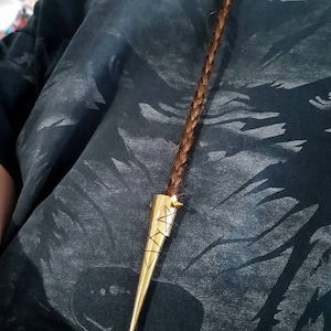 Witchy Braid Hair Spike! Pentagram spike, dreadlock jewelry, spooky hair jewelry, braid jewelry, spooky babe, viking. Brass/stainless/bronze