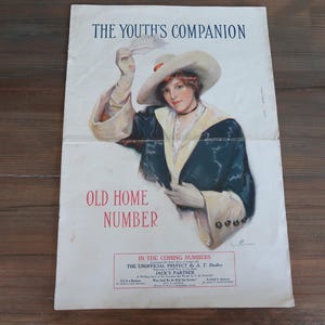 Antique August 1915 The Youth&#39;s Companion Magazine