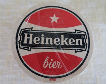 Vintage Heineken Bier Drink Coaster Lot of 12 Breweriana Collectible Beer