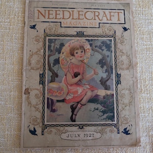 VTG July 1927 Needlecraft Magazine Ads Fashion