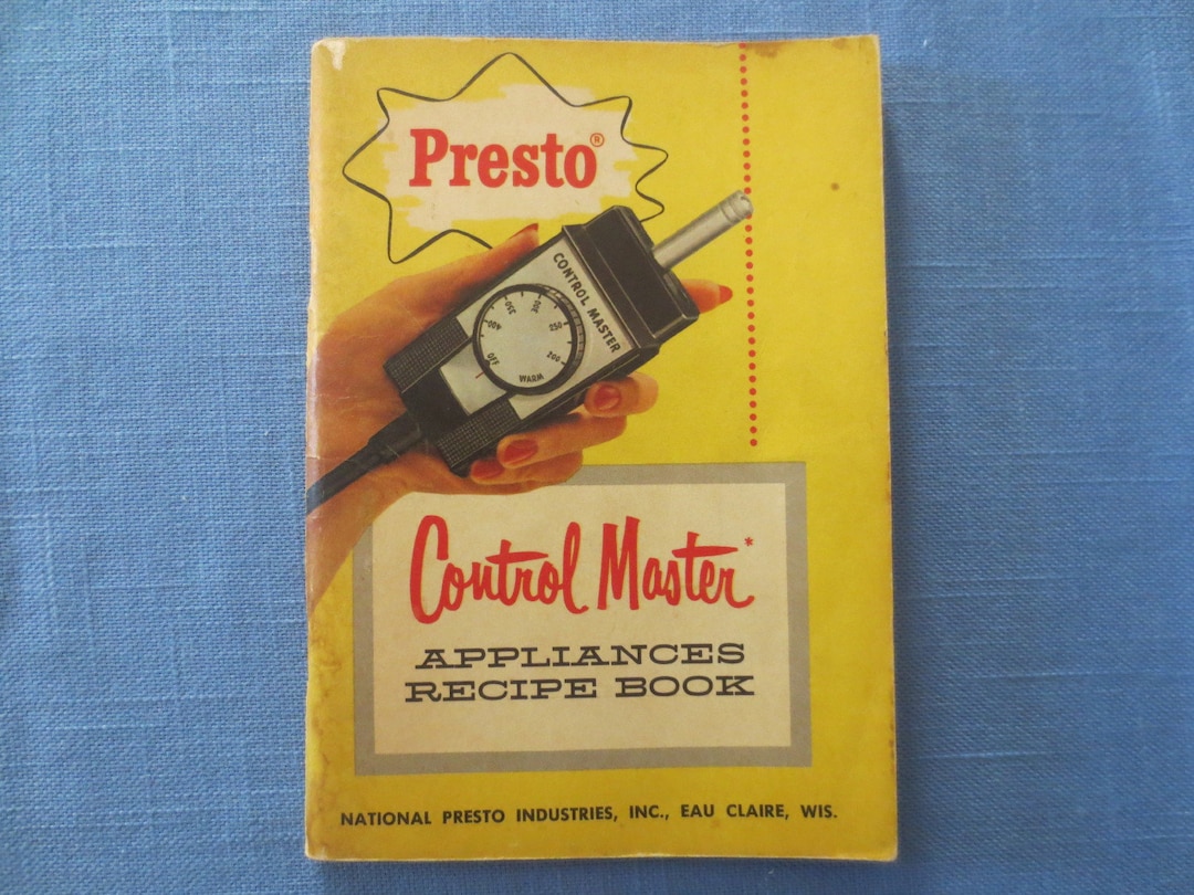 Vintage 1959 Presto Appliances Recipe Book Cookbook Instructions Etsy