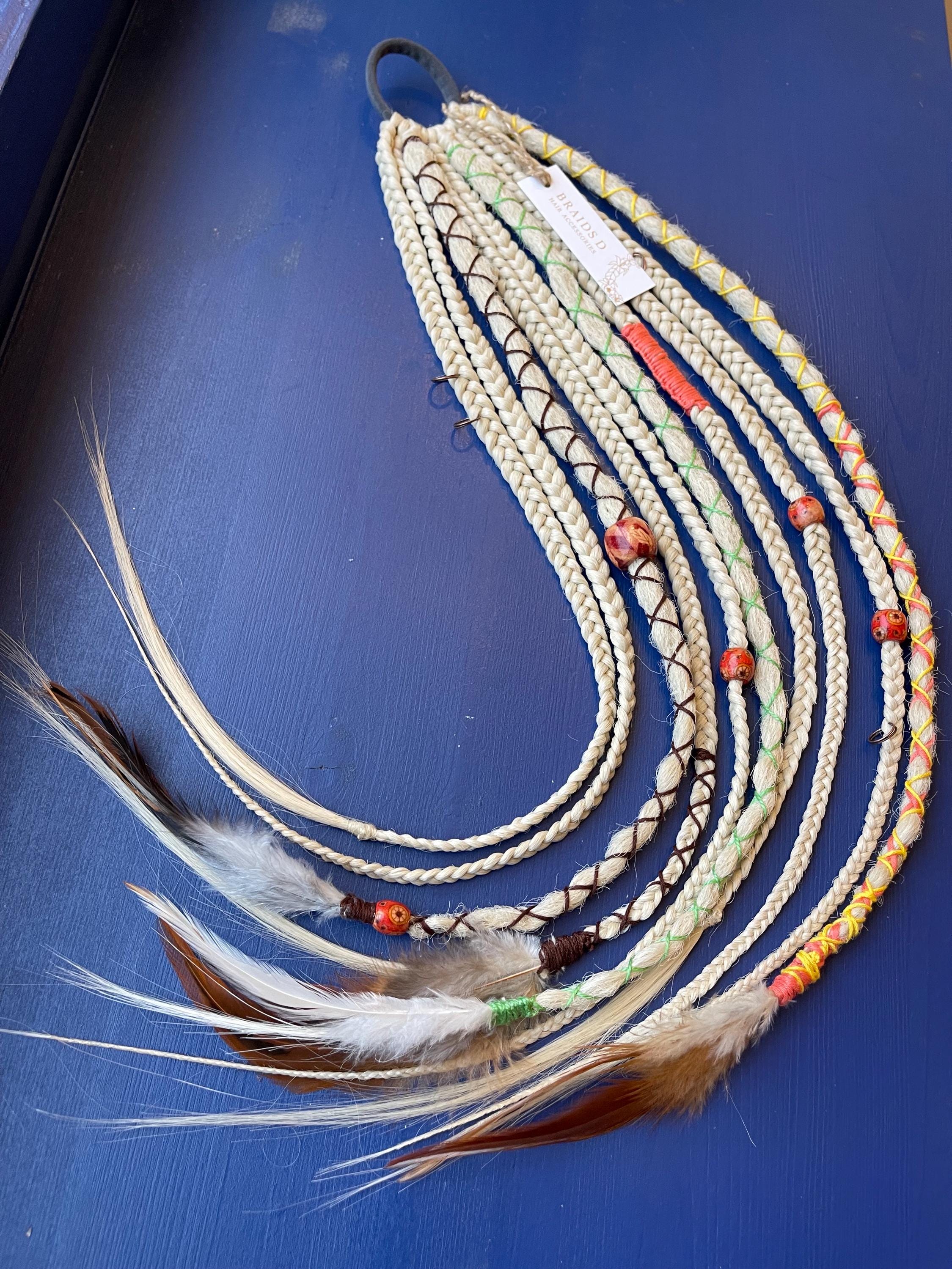 Dreads/Braids/Feathers Hair accessories “Luna”