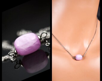 from Canada Heart Briolette Small Plum Kunzite Pendant 14k Gold Filled