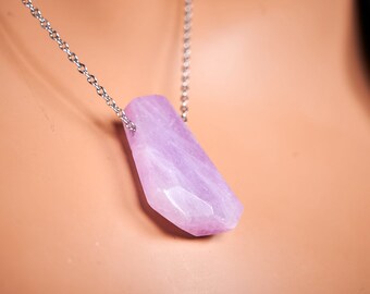 from Canada Heart Briolette Small Plum Kunzite Pendant 14k Gold Filled