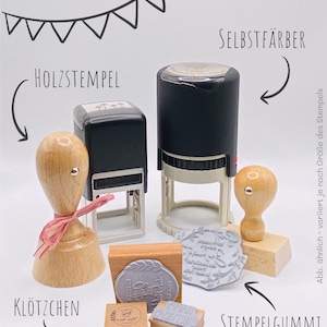 STEMPEL Christus ist auferstanden als Selbstfärber / Holzstempel / Stempelgummi für deine OsterPost, OsterKarten, OsterGeschenke Bild 2