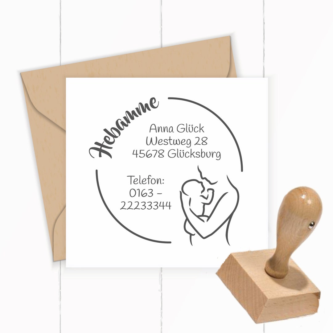 Large Address STAMP for Midwives and Obstetricians