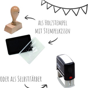 STEMPEL für Hebammen und Geburtshelfer Storch paßt perfekt ins Mutterpass-Feld / Selbstfärber / Holzstempel / jetzt auch mit blauer Tinte Bild 2