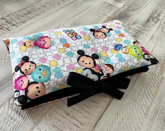 Cotton Diaper Clutch: Travel Baby Wipe Holder & Purse Organizer